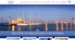 Desktop Screenshot of forumhotels.com